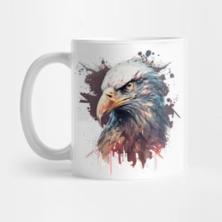 Eagle Portrait Animal Painting Wildlife Outdoors Adventure Mug